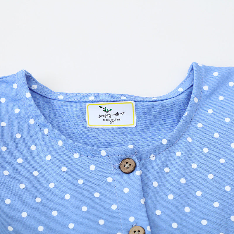Girls' casual dress with cute mouse and flower embroideries Mune Fashion