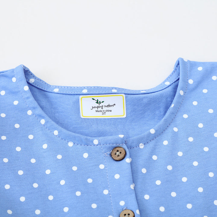 Girls' casual dress with cute mouse and flower embroideries Mune Fashion