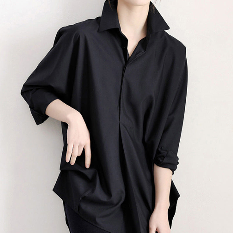 Women Elegant Blouse with Modern Cut Mune Fashion