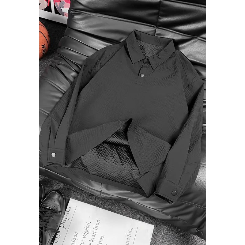 Men's Fashion Shirt Jacket with Checkered Design Mune Fashion