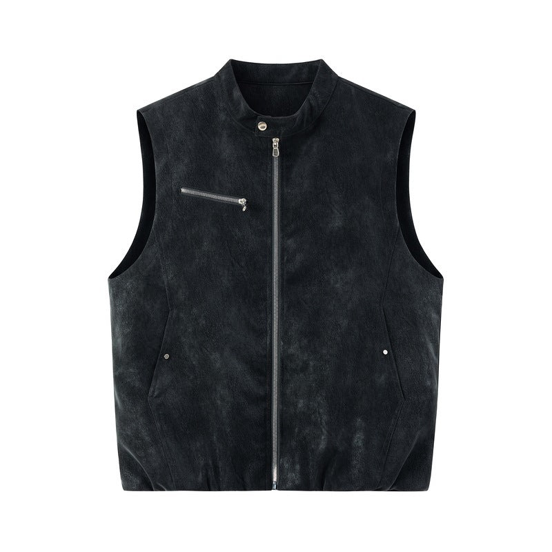 Men's Stylish Leather Vest Mune Fashion