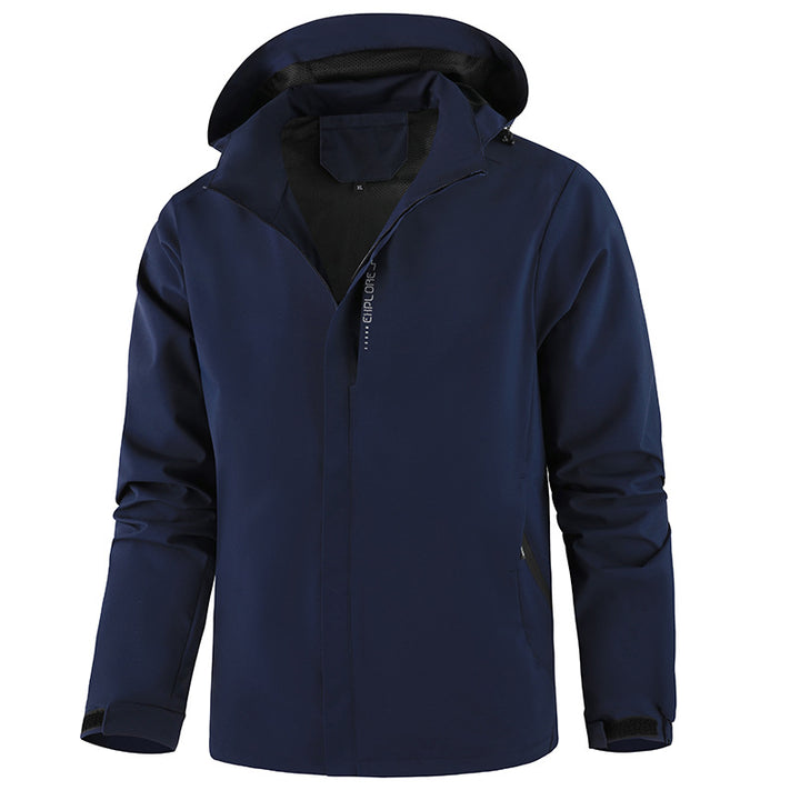 Men's Breathable Transitional Jacket with Adjustable Hood Mune Fashion