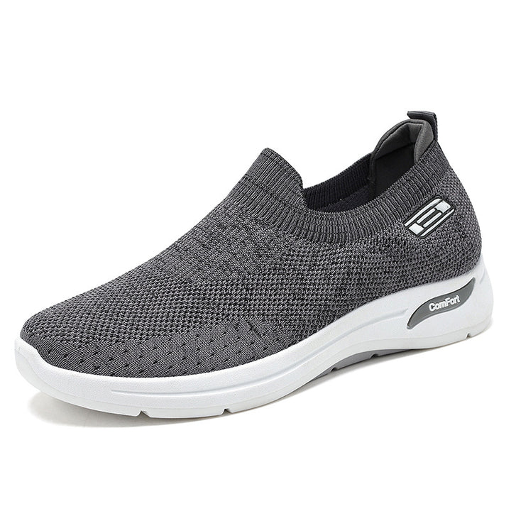 Men's knitted slip-on running shoe with memory foam comfort insole Mune Fashion
