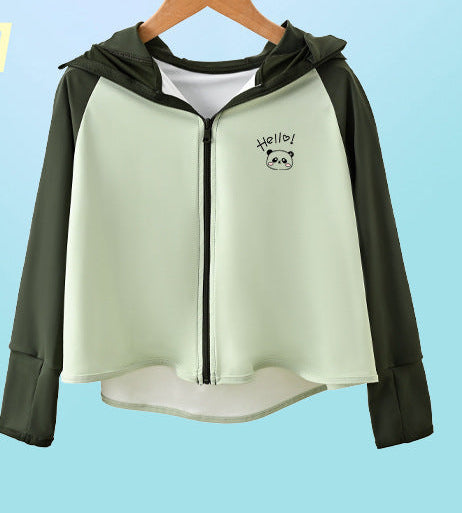 Girls functional UV protection jacket with hood Mune Fashion
