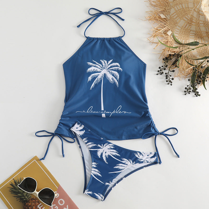 Ladies trendy bikini set with palm motif Mune Fashion