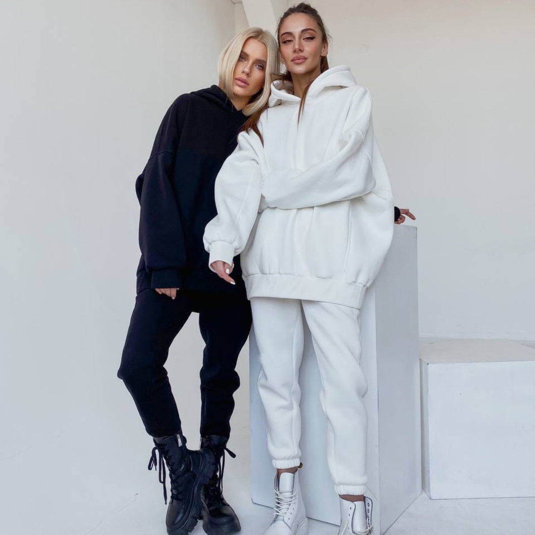Women's oversized hoodie loungewear set with extra large hood and tailored joggers Mune Fashion