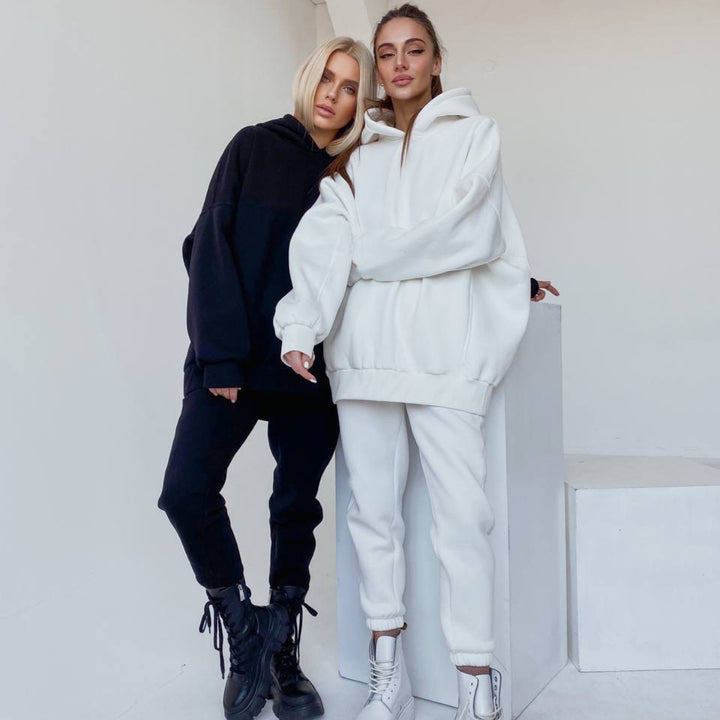 Women's oversized hoodie loungewear set with extra large hood and tailored joggers Mune Fashion