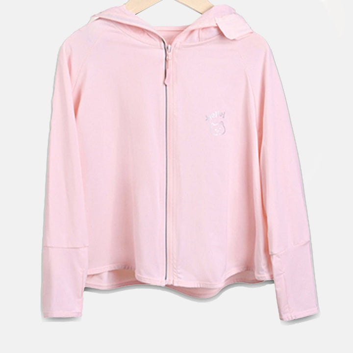 Girls transition jacket with hood and cute animal motif Mune Fashion