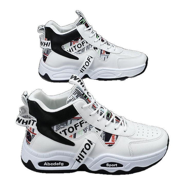 Women's Sporty High-Top Sneakers with Fashionable Detail Mune Fashion