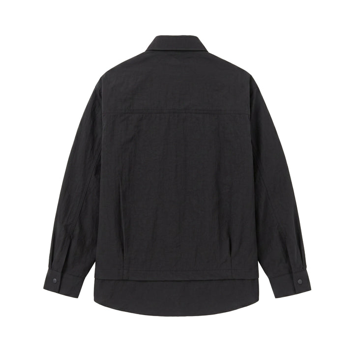 Unisex Oversize Shirt Jacket with Snap Buttons, Kent Collar and Chest Welt Pocket Mune Fashion