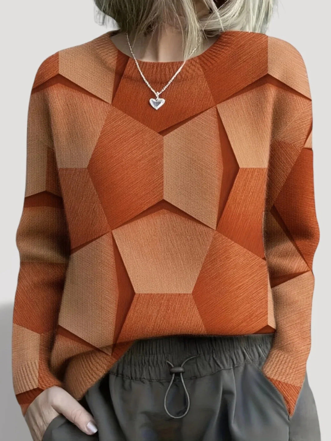 Ladies Patterned Sweater