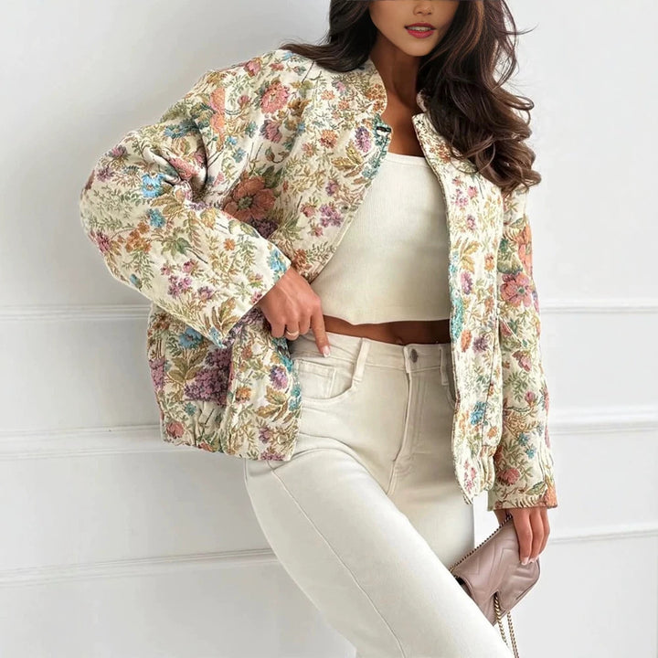 Women's Fashionable Floral Jacket Mune Fashion