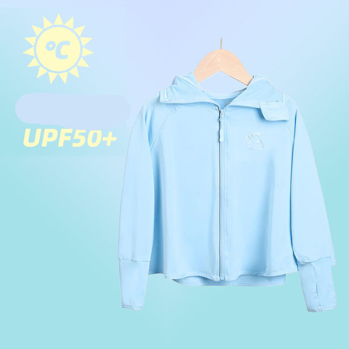 Women’s Sporty UV Protection Jacket with Hoodie Mune Fashion