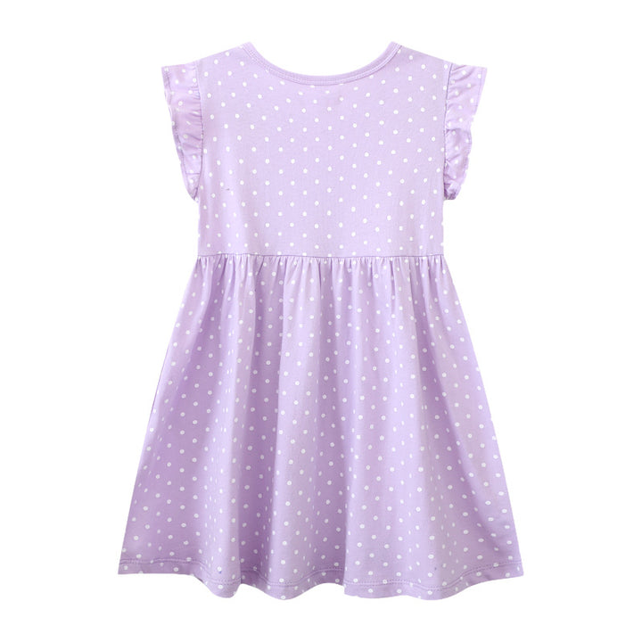 Girls cotton dress with charming unicorn appliqués Mune Fashion