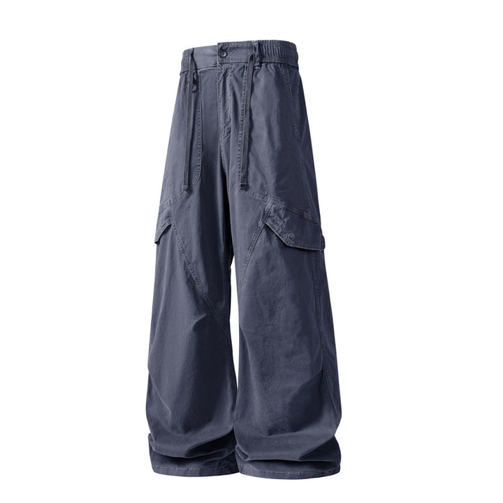 Herren Extraweite Baggy‑Cargohose im Utility‑Workwear‑Look mit elastischem Bund Mune Fashion
