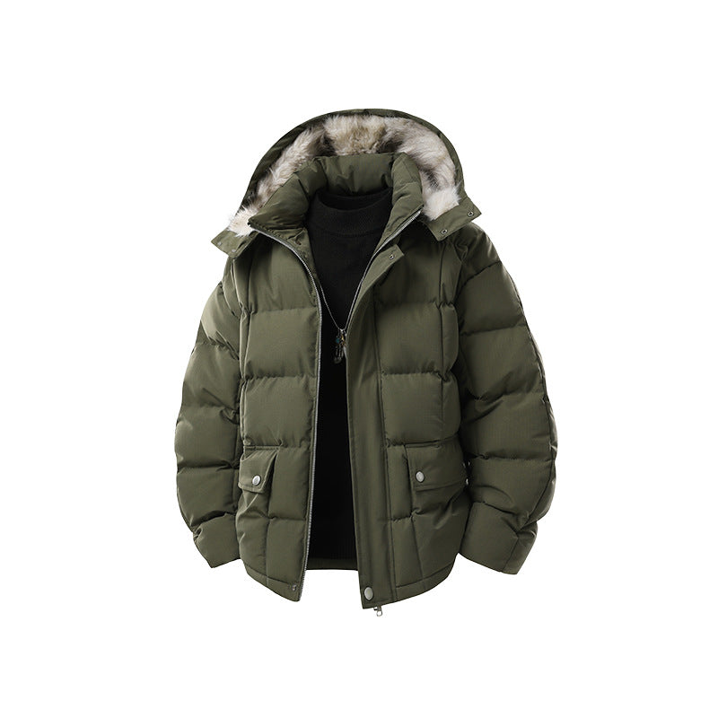 Damen Stepp-Kurzjacke mit abnehmbarer Kapuze und wärmender Microfaserfüllung Mune Fashion