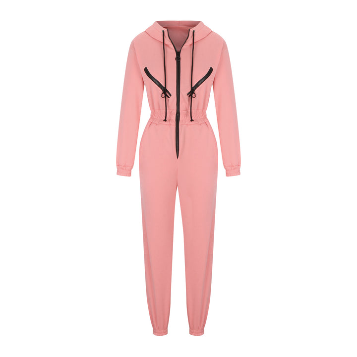 Women's short half-zip loungewear set with elastic waistband and oversized fit Mune Fashion