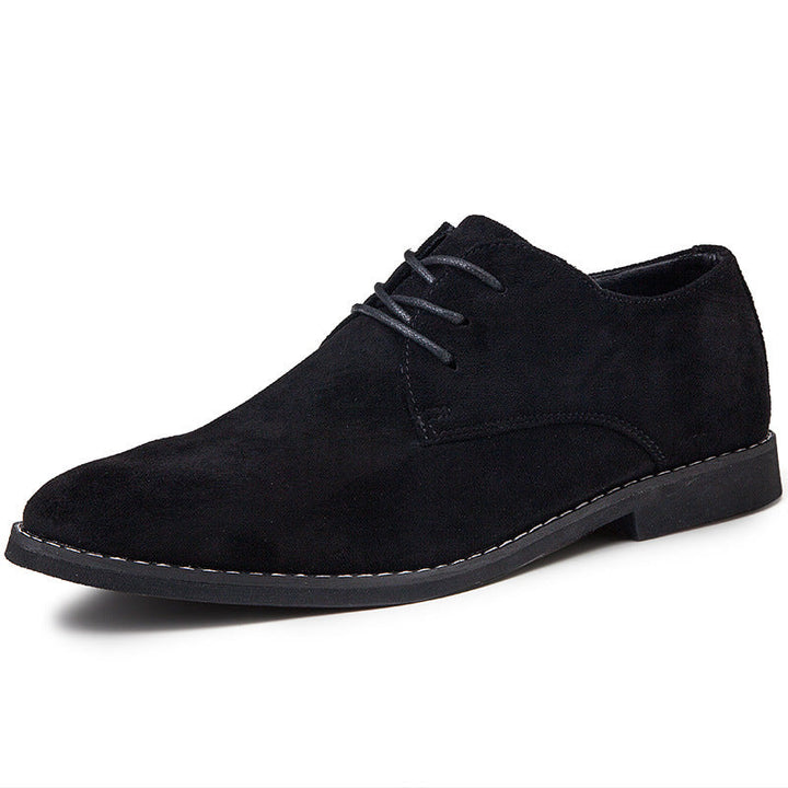 Men's Elegant Lace-Up Shoes Made of Soft Suede Mune Fashion