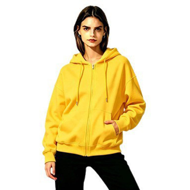 Ladies Soft Hooded Sweatshirt with Full Zip Mune Fashion