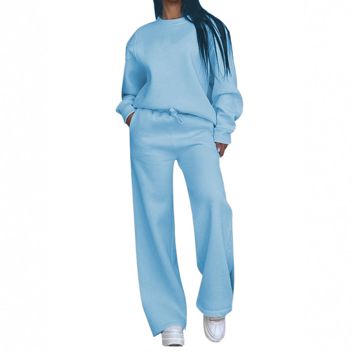 Women's casual oversized sweatshirt and wide jogging pants set Mune Fashion
