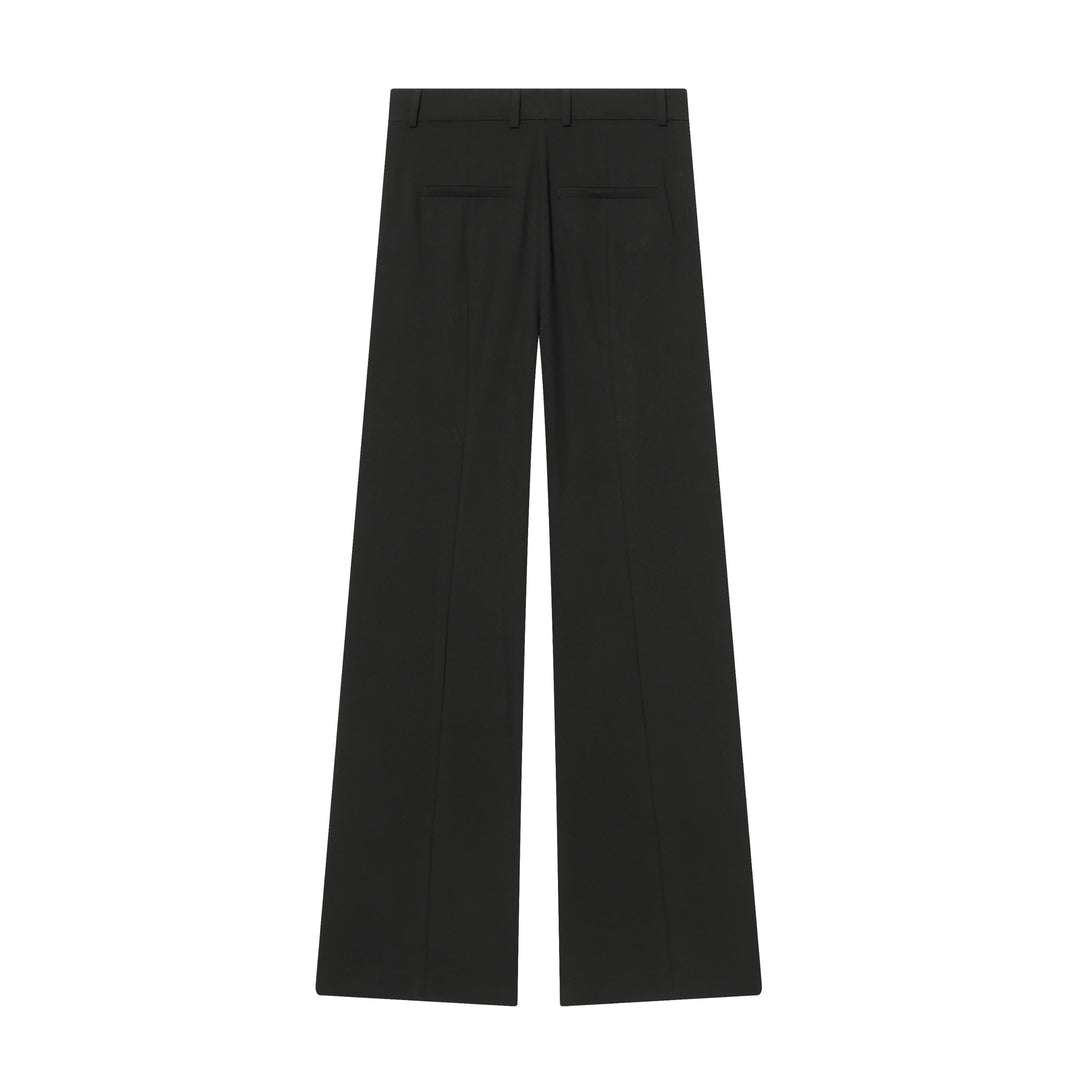 Women's high-waisted wide-leg suit trousers with crease and straight leg Mune Fashion