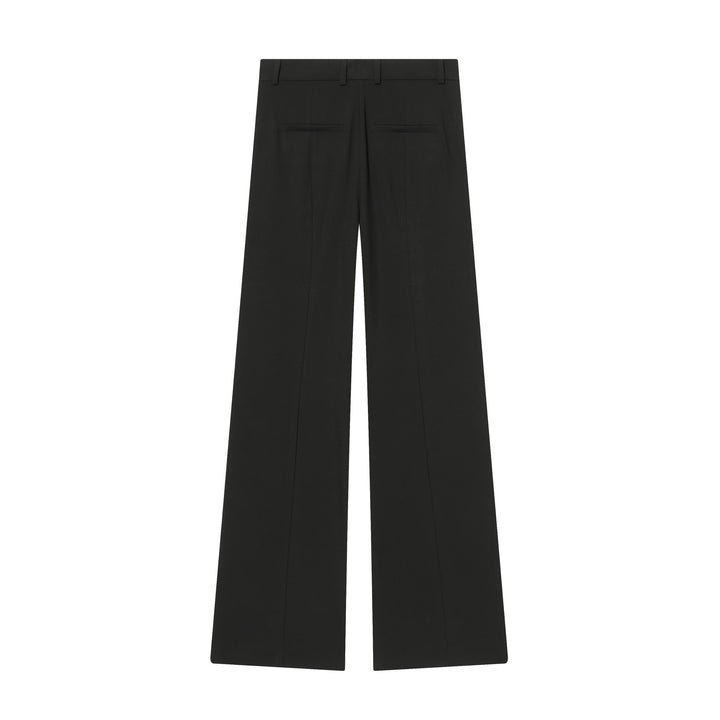 Women's high-waisted wide-leg suit trousers with crease and straight leg Mune Fashion