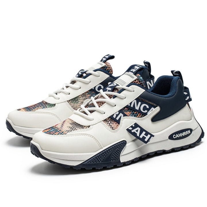 Unisex Platform-Chunky-Sneaker with reptile embossing, padded shaft and shock-absorbing EVA midsole Mune Fashion