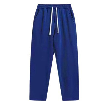 Unisex casual straight-leg joggers with elastic comfort waistband, contrasting drawstring and side pockets Mune Fashion