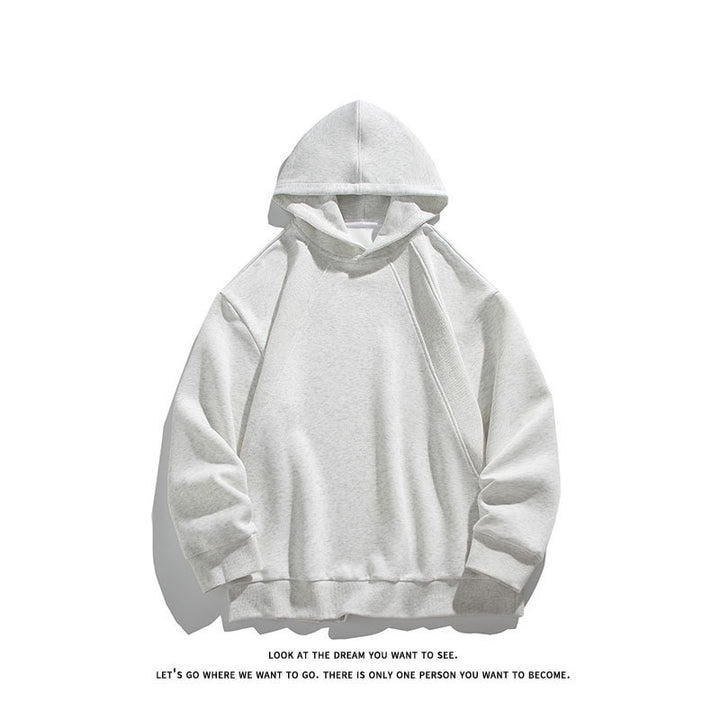 Men's Oversize Hoodie with Raglan Seams and Minimalist Streetwear Design Mune Fashion