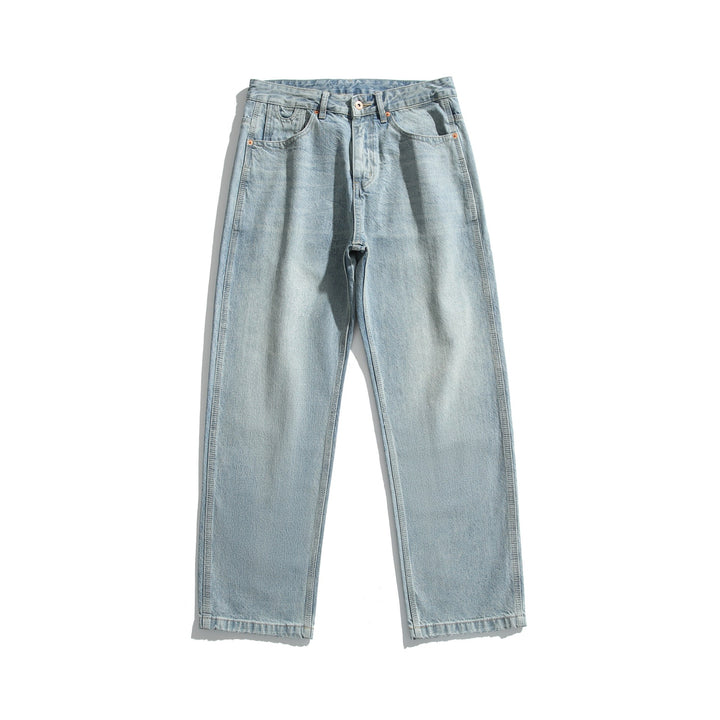 Women's Straight-Cut Jeans with High Waist and Relaxed Fit Made of Lightweight Denim Mune Fashion