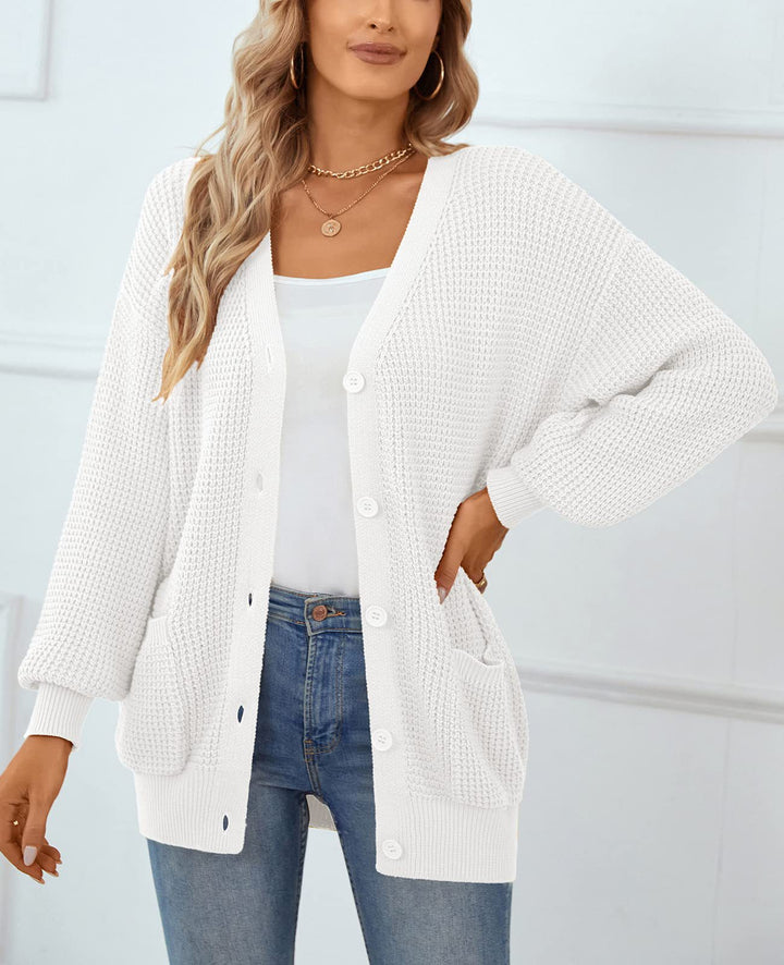Ladies Chunky Knit Cardigan