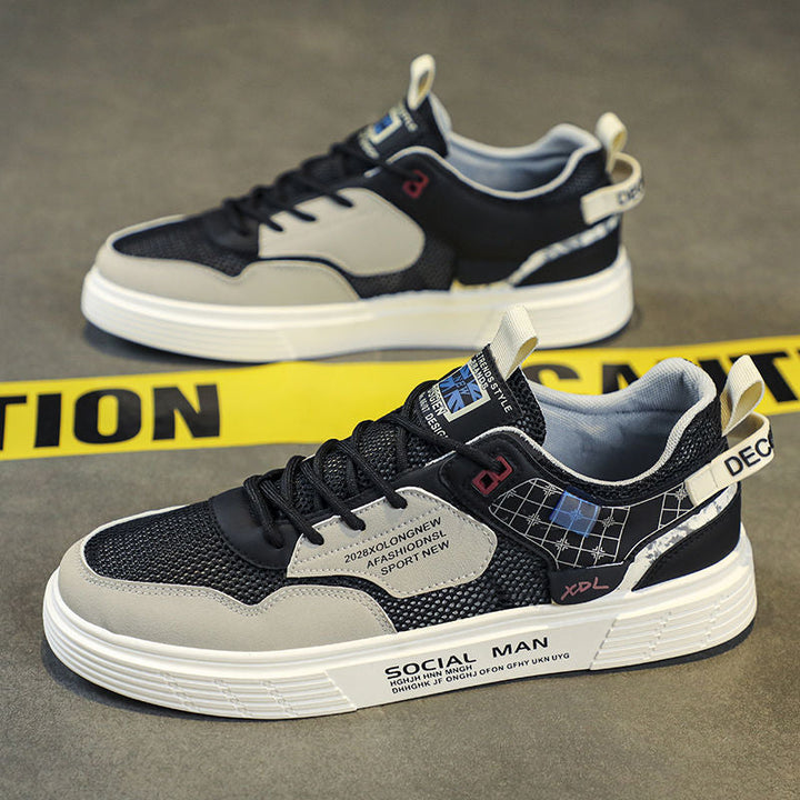 Women's sporty leisure sneakers with breathable upper material and shock-absorbing sole Mune Fashion