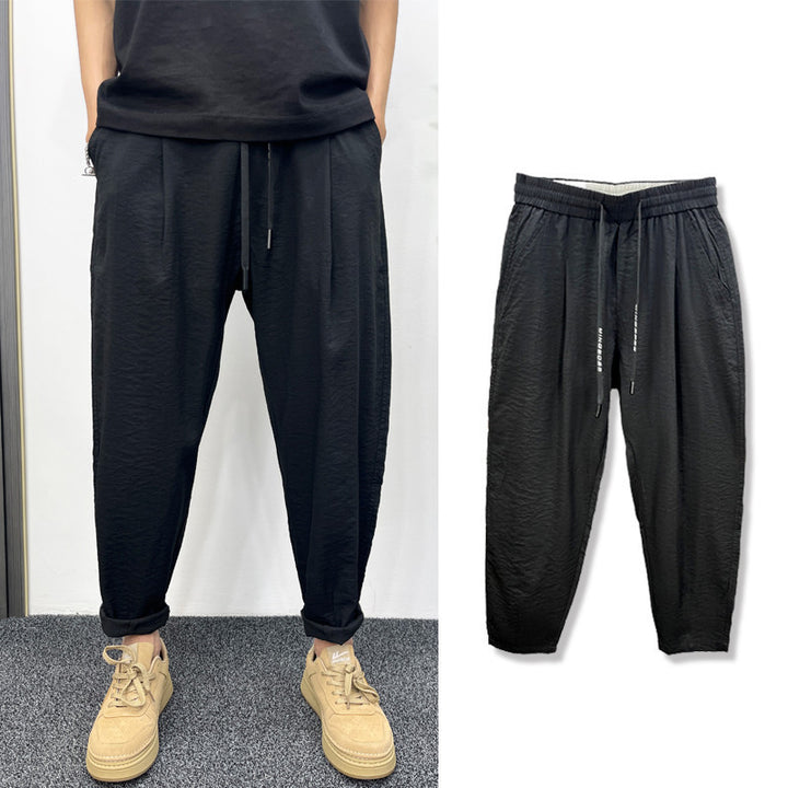 Men's Comfortable Casual Pants with Elastic Waistband Mune Fashion