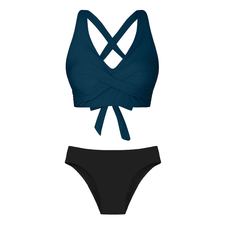 Women's Two-Piece Swimsuit with Floral Design Mune Fashion