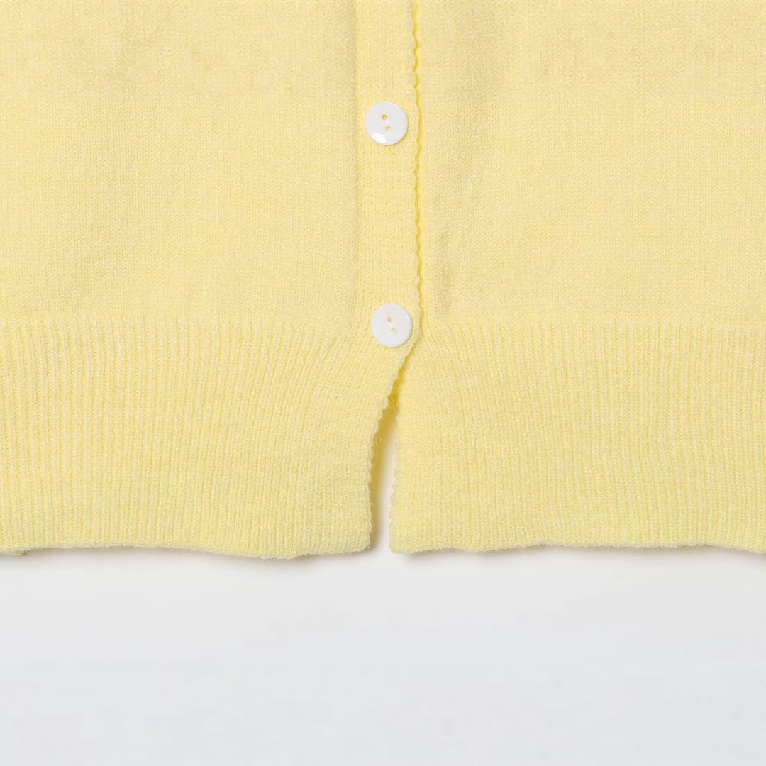 Women's fine knit cardigan with integrated contrast hood and full button placket Mune Fashion