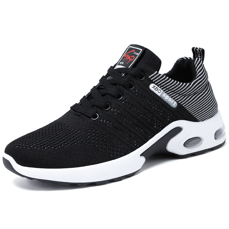 Men's breathable lightweight knitted sneakers with air cushion and non-slip outsole Mune Fashion