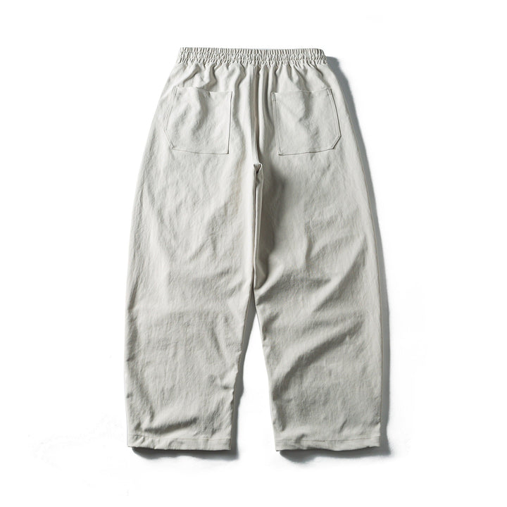Men's tapered utility pants with elastic waistband and drawstring Mune Fashion
