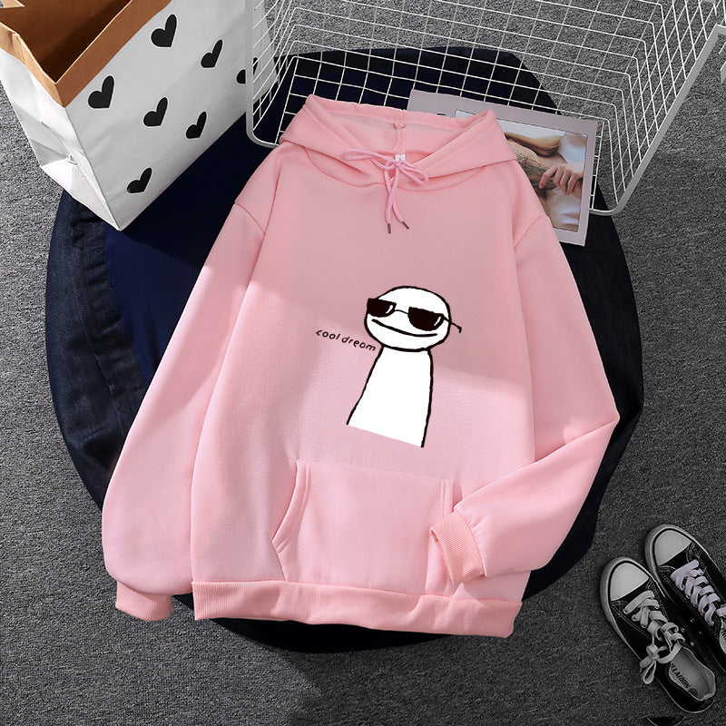 Women’s hoodie with minimalist graphic, loose oversized fit and kangaroo pocket Mune Fashion