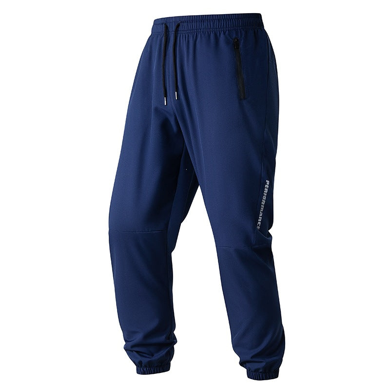 Men's Conical Performance Jogging Pants with Zipper Pockets & Elastic Waistband Mune Fashion