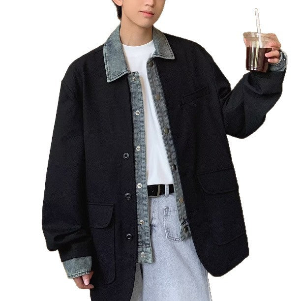 Men's Oversized Blazer Jacket with Flap Pockets Mune Fashion