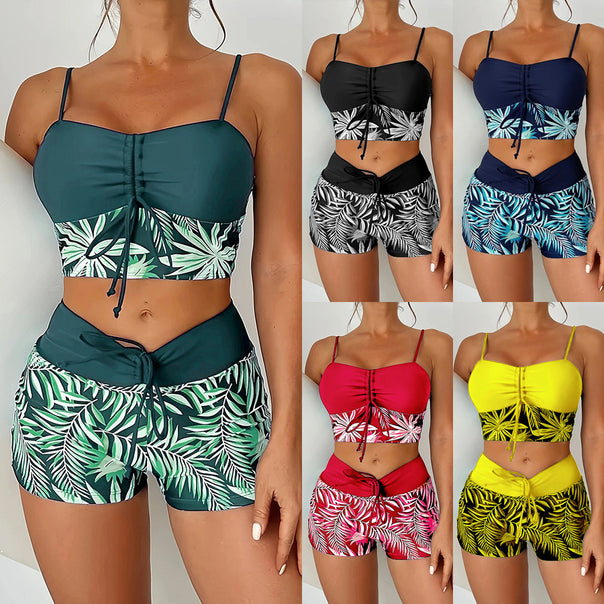 Women's Sporty Bikini Top with Shorts Mune Fashion