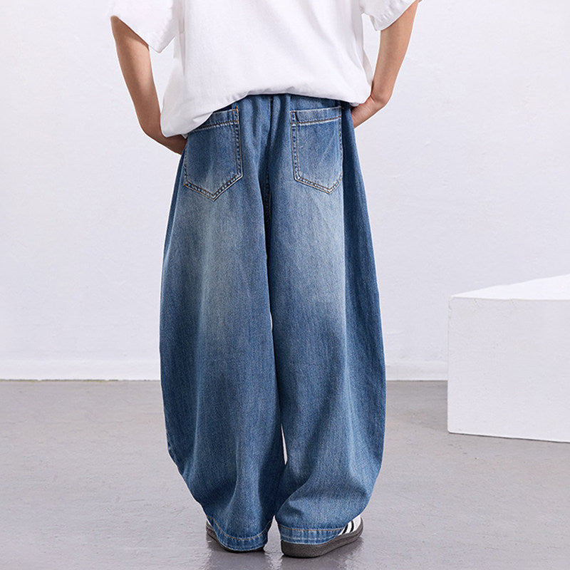 Unisex wide denim pants in a casual style Mune Fashion