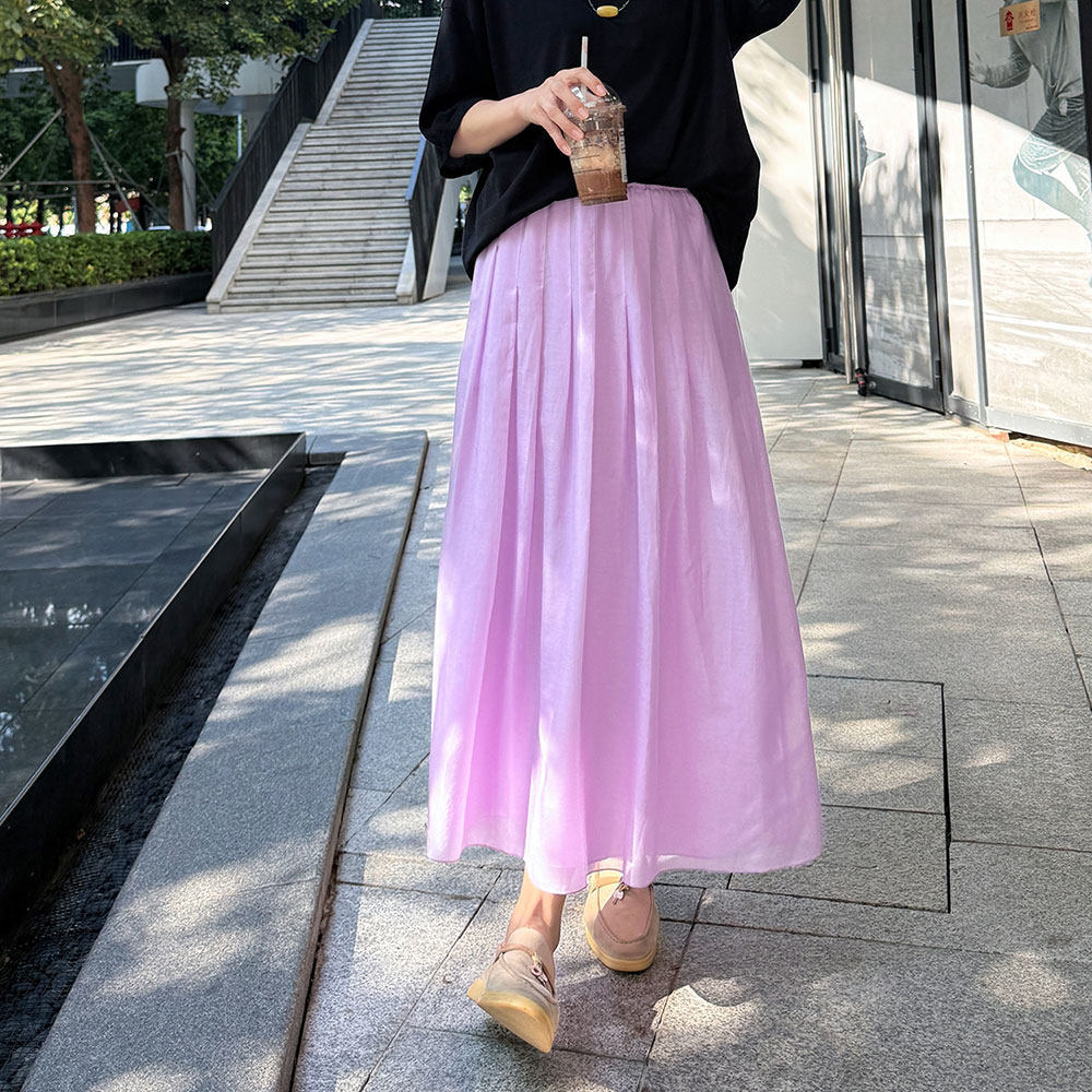 Women's Elegant Maxi Skirt made of airy cotton Mune Fashion