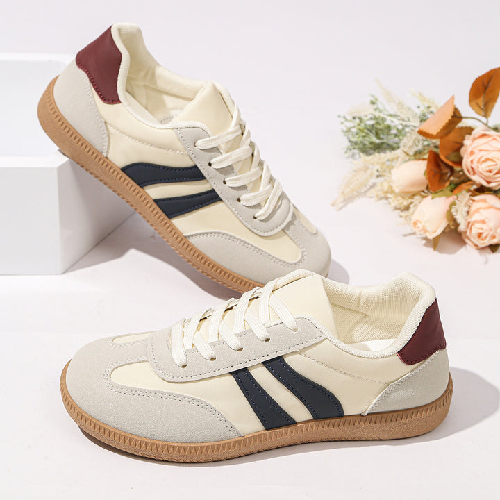 Damen Retro-Sneaker mit Gumsohle und gepolsterter Innensohle Mune Fashion