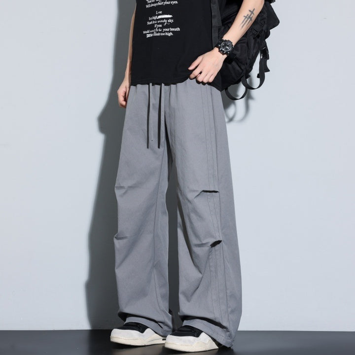 Women Wide Layered Lounge Pants with Cargo Details & Elastic Drawstring Mune Fashion