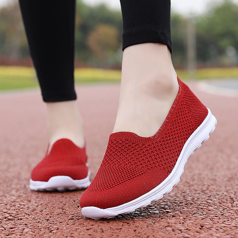 Women's seamless comfort slip-on shoe with elastic mesh upper and cushioned outsole Mune Fashion