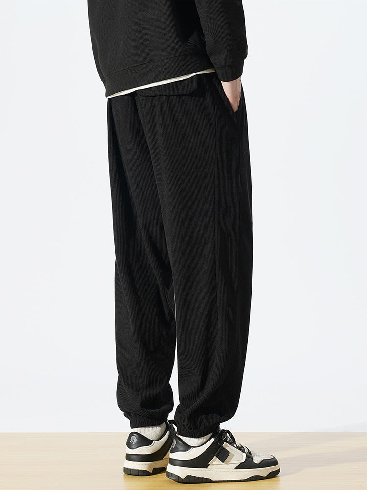 Men's cargo pants with elastic waistband and practical pockets Mune Fashion