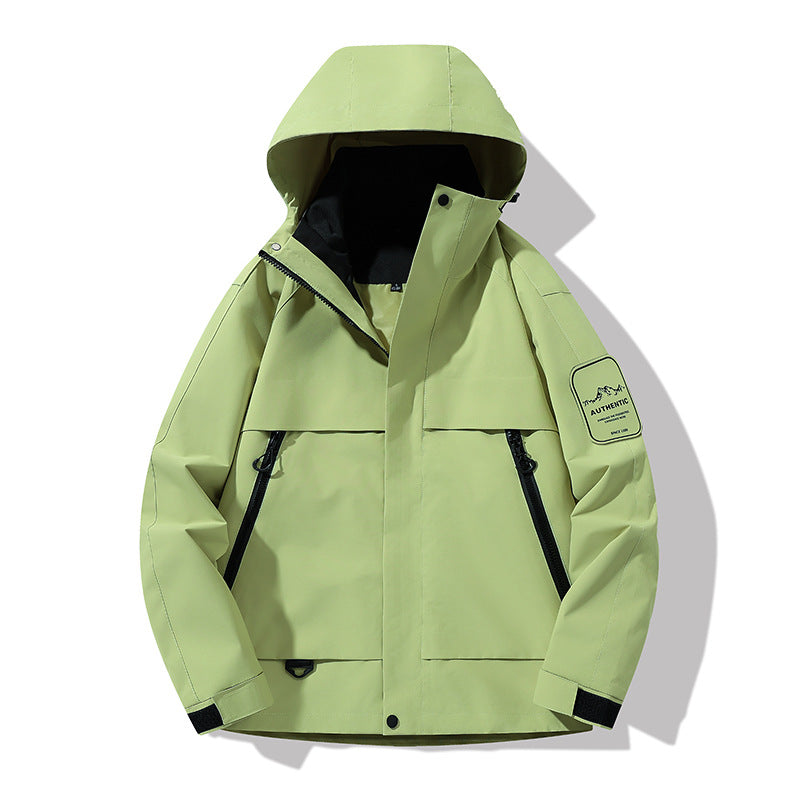 Men's multifunctional waterproof softshell rain jacket with removable fleece inner jacket Mune Fashion