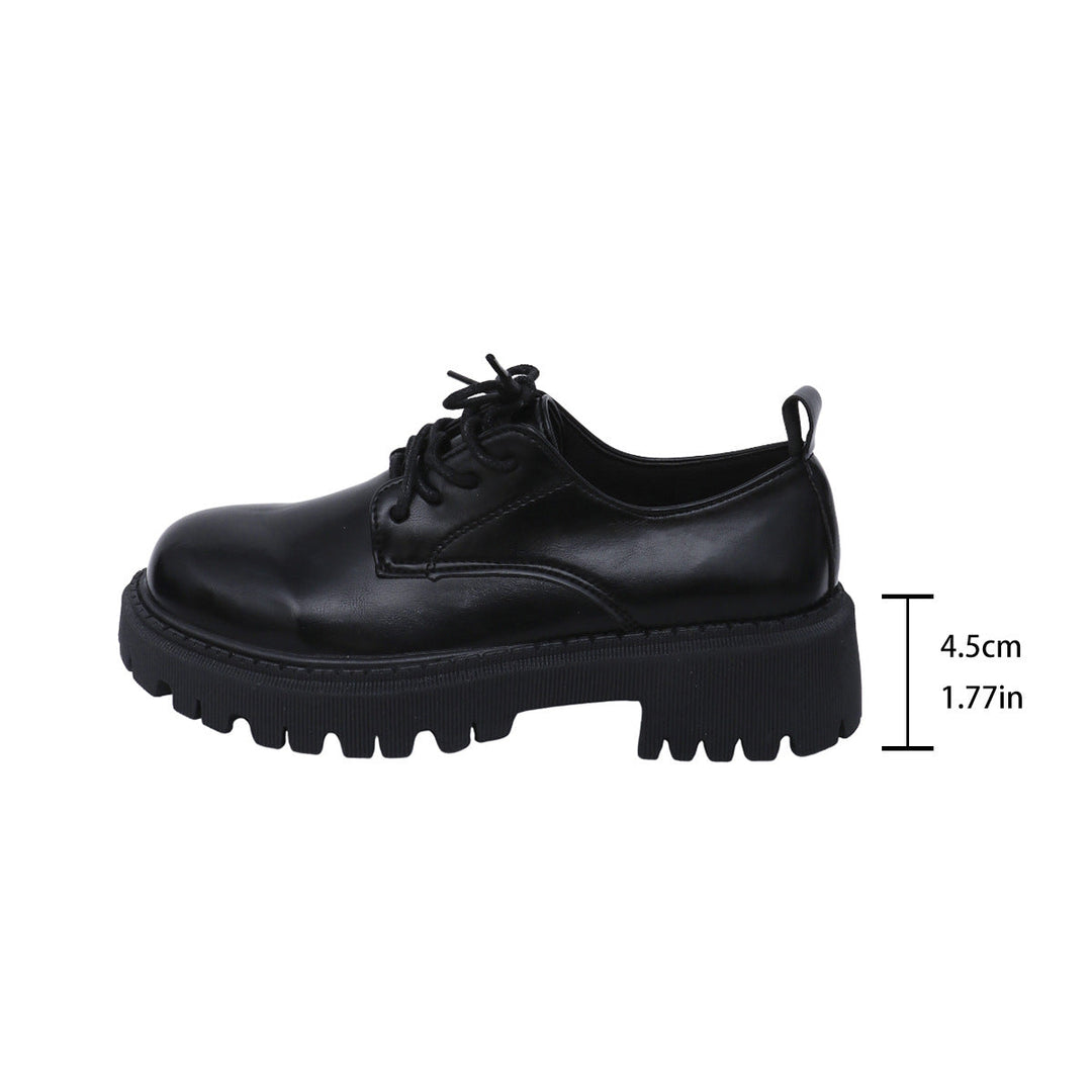 Ladies lace-up shoes with robust profile sole and elegant design Mune Fashion