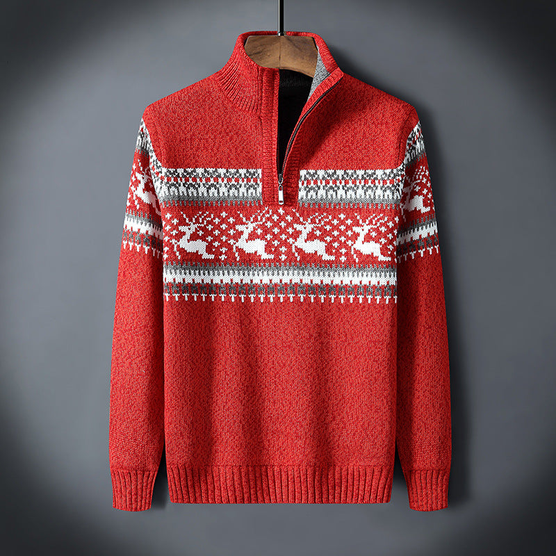 Mune | Knitted Pullover with Half Zipper